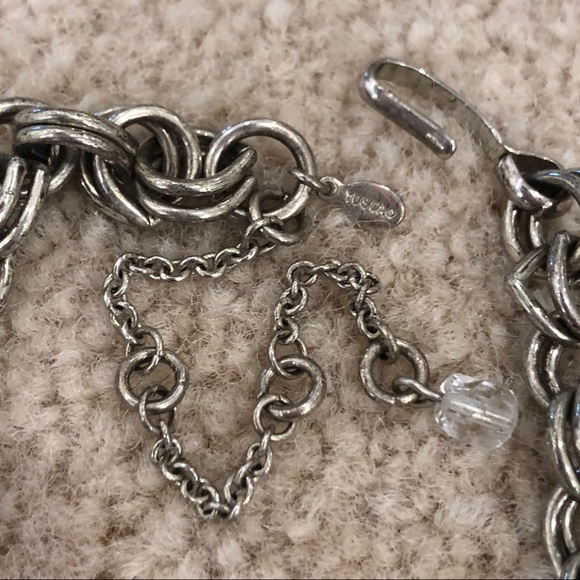 Gerard Yosca Antique Silver & Turquoise Necklace - Picture 6 of 8